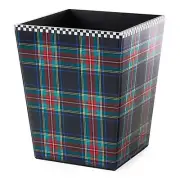 MaCKENZIE CHILDS TARTAN WASTE BIN BNIB