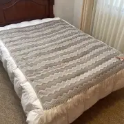 HANDMADE ANDEAN ALPACA BLANKET 55x66