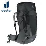 【DEUTER 德國】FUTURA AIR TREK網架直立式透氣背包/女性窄肩款55+10SL 3402221黑