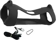 Carabiner Speaker Case, Speaker Storage Pouch, Outdoor Carry Pouch, Versatile, Easy to Use, Black/Dark Blue for Golf Carts, Bikes, and Other Outdoor Activities