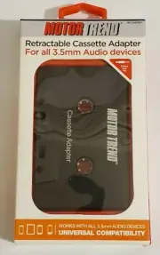 Motor Trend Cassette Adapter MT-CASTRET MP3 Smartphone Play Converter NIP NEW