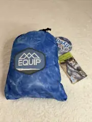 Equip Hammock One Person Travel Outdoors Craft Dyed Blue 300LB With Hanging Kit