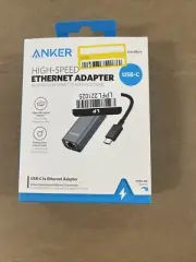 Anker USB C to Ethernet Adapter, Portable 1-Gigabit Network Hub High Speed