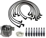 ACDelco Ignition Kit Distributor Rotor Cap Wire Spark Plugs for Chevy Corvette