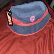 Girls Denim Spider-Man Bucket Hat One Size