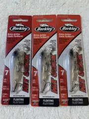 (LOT OF 3) BERKLEY HIT STICK #7 1/4oz. FLOATING GHOST WHITE NIP