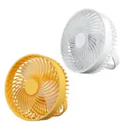 6.5 Multifunction Tent Fan Portable USB Fan with LED Light & Hook Outdoor RGB