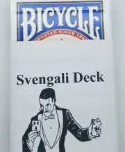 Magic Cards EZ To Learn Bicycle Blue Back Svengali Deck-NEW!