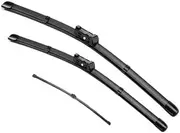 3pcs 26"+21"+16" Front Rear Wiper Blades For Audi A6 C7 2011-2017 Windshield Windscreen Window (Size : Right-hand drive)
