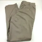 $295 Luigi Bianchi Solid Brown Mantova Wool Dress Pants Mens Size 40