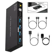 8K HDMI KVM Switch 1 Monitors 2 Computers, 8K@60Hz HDMI 2.1 2 USB ports