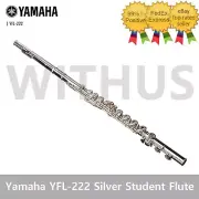 Yamaha YFL-222 Silver Student Flute + Hard Case & Bag (next version of YFL-221)_