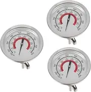 Pcs Large Easy-to-Read Dial BBQ Thermometer Oven Temperature Gauge Grill Smoker Temp Gauge Bimetallic Thermometer Water Resistant Family