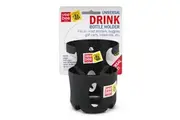 Veebee 14cm Universal Drink Bottle Cups Cans Holder for Strollers Prams Black