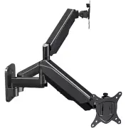 Dual Monitor Wall Mount for 13 to 32 Inch Computer Screens Gas Spring Arm for...