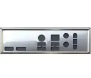 I/O IO shield Backplate For ASRock H410M-ITX/ac Motherboard Rear Baffle