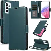 [Procarcasa] for Galaxy A73 Wallet Case,for Samsung Galaxy A73 5G Case[6.7 inch] PU Leather Flip Folio Cover with Card Holders Stand Feature Magnetic Clourse Protective Cover-Dark Green
