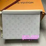 巴黎二手 LV路易威登 M30420 POCHETTE VOYAGE 帆布 中號手袋 白色 老花手拿包 拉鍊錢包