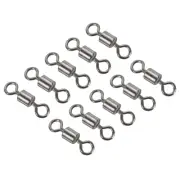 Fishing Barrel Swivels, 40Pcs 125LBS Copper Rolling Terminal Tackle, Black