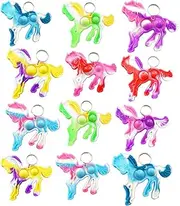 Roaqua 30 Packs Small Horse Mini Pop Fidget, Autism Sensory Birthday Birthday Party Favors Gift for School Classroom, Adult and Kids