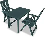 Generic 3 Piece Bistro Set Plastic Green,275078
