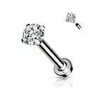 Piercing Labret Ear Set White