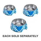 High Quality Red Dingo BPA Free 2-in-1 Bowl with Flanno Design & Turquoise Color