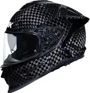 SMK Titan Carbon Solid, full face helmet , color: Black , size: L