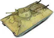 1:50 Paper Soviet BT-SV Light Tank Model Simulation Fighter Tank Military Exhibition Model DIY Kit (Unassembled Kit)