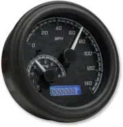 Dakota Digital MVX Black Tank Mounted Speedometer fits 2004-2013 Harley