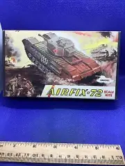 Vtg 1965 Airfix 1/72 * 1/76 Military Armor Kit CHURCHILL Tank