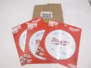 3 Pack Milwaukee 8-1/4" 40 Tooth Fine Finsh Circular Saw Blades
