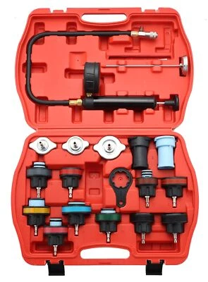 ATPEAM 18pcs Radiator Pressure Pump Cooling System Car Leak Tester Detector T...
