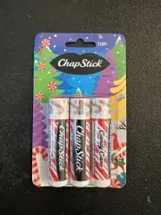 ChapStick Lip Balm Candy Cane Limited Edition Holiday Flavor 3 Pack NEW - #327