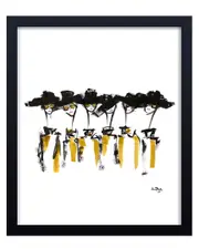 Ready2HangArt Hat And Sunnies Framed Print Wall Art