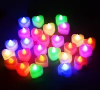 在飛比找樂天市場購物網優惠-LED電子蠟燭燈浪漫求婚創意布置用品生日驚喜心形蠟燭情人節裝