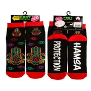 Unisex Socks Hamsa Meditation Print Non Slip Warm Thick Socks