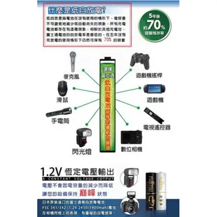 【eYe攝影】FUJITSU 富士通 低自放電池 3號 2570mAh 充電電池 三號 同 三洋低自放 eneloop