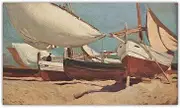 Joaquin Sorolla Poster 《Boat Study,1908》Canvas Painting Artwork Photo Modern Wall Art Joaquin Sorolla Print Home Decoration 20x70cm Unframed