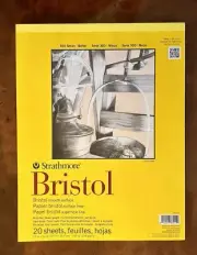 Strathmore 300 Series Smooth Bristol Pad, 11 x 14 Inches, 100 lb, 20 Sheets NEW