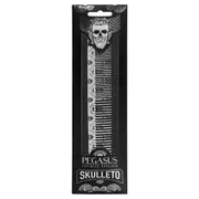 Pegasus Skulleto 202 Styling Comb Silver
