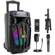 Pyle 10’’ Bluetooth Portable PA Speaker - Built-in Rechargeable Battery
