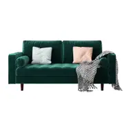 Sollia 3 Seater Velvet Sofa