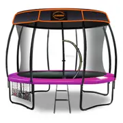 Kahuna 8ft Trampoline Safety Net Spring Pad Cover Mat Ladder Pink