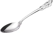 Alipis 1pc Stainless Steel Tea Spoon Classic Embossed Design for Home Restaurant Hotel Use Western Tableware Elegant with Fine Workmanship