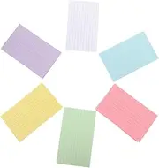 JEWEDECO Portable Study Cards 300 Sheets of Memo Pad Index Cards for Home School Office
