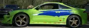 FAST AND FURIOUS FITS MITSUBISHI ECLIPSE CAR VINYL DECAL SIDE HOOD ROOF CAR