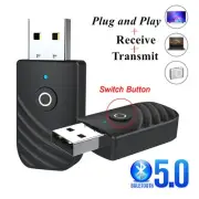 SY319 Bluetooth 5.0 3-in-1 Audio Adapter, Transmitter & Receiver for TV, Car, PC