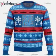 Battleship Christmas Ugly Sweater Festive Gift for Board Game Fans