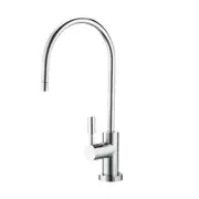 Puretec DFU155 Designer Goose Neck Faucet Chrome, 1/4 Turn